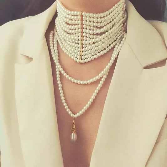 Luxury Pearl Tassel Necklace