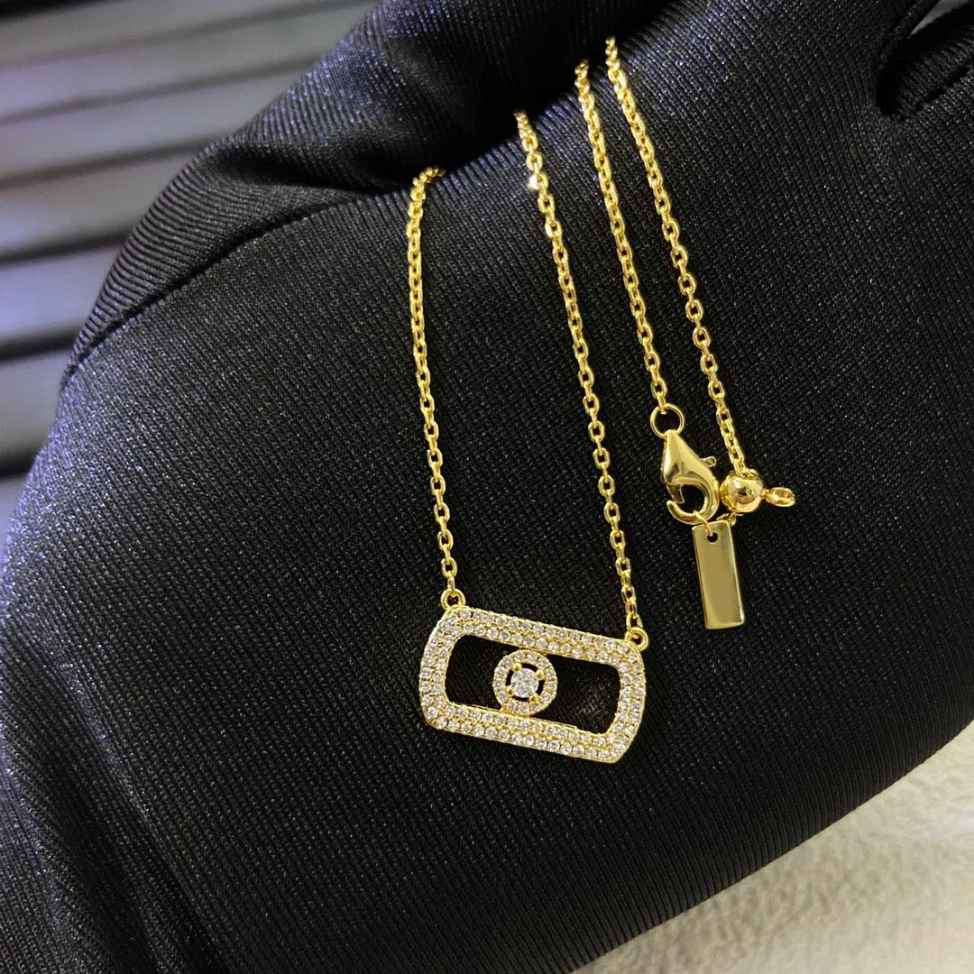 Sterling Silver Zircon Necklace