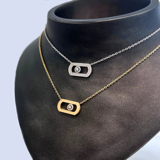Sterling Silver Zircon Necklace