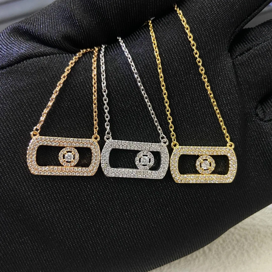 Sterling Silver Zircon Necklace